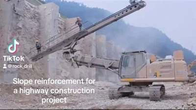 SHANTUI-חיזוק מדרונות PVT עבור פרויקט בניית כביש מהיר